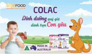 Colac dinh dưỡng quý giá dành trọn cho con yêu đến từ Úc